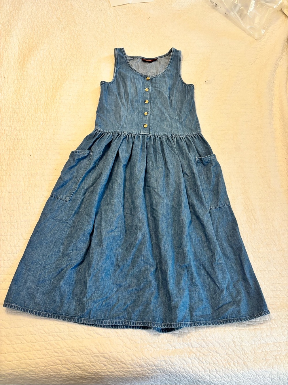American Eagle Outfitters Denim Maxi Dress - Blue